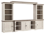 Havalance Two-Tone Wood Entertainment Center