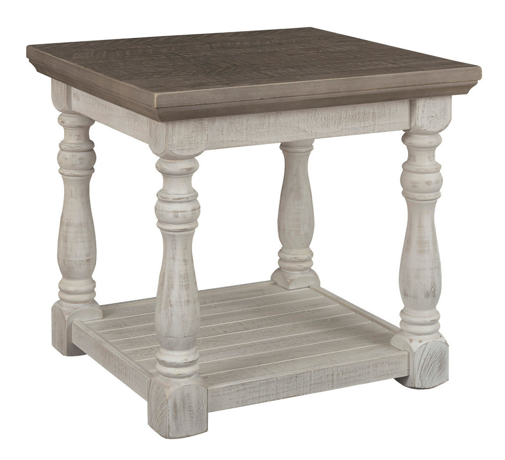 Havalance Two-Tone Wood End Table