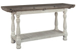 Havalance Two-Tone Wood Flip-Top Sofa Table