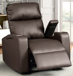 Terry Espresso Faux Leather Manual Recliner