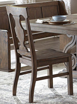 Toulon 2 Oak Wire Brushed Wood Side Chairs