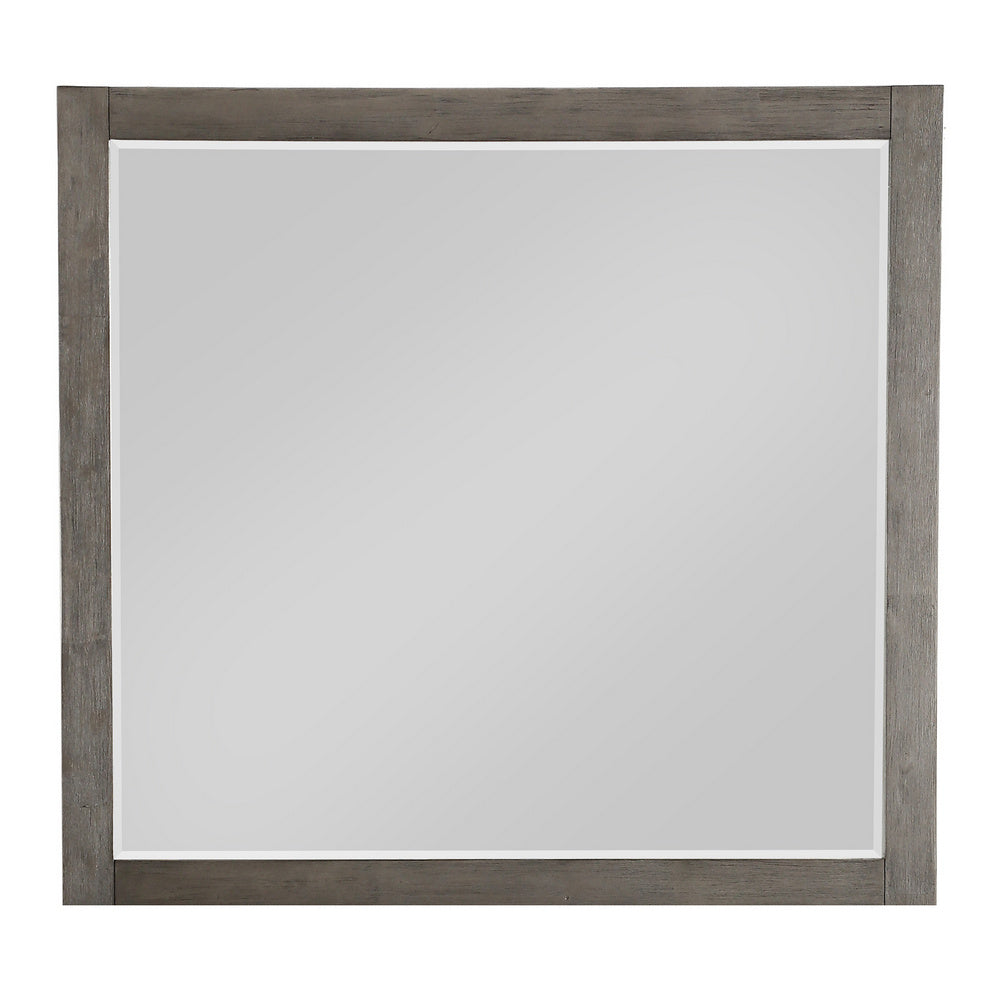 Urbanite 3-Tone Gray Wood Frame Dresser Mirror