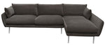 Vantage 2-Pc Iron Grey Fabric RAF Sectional Sofa