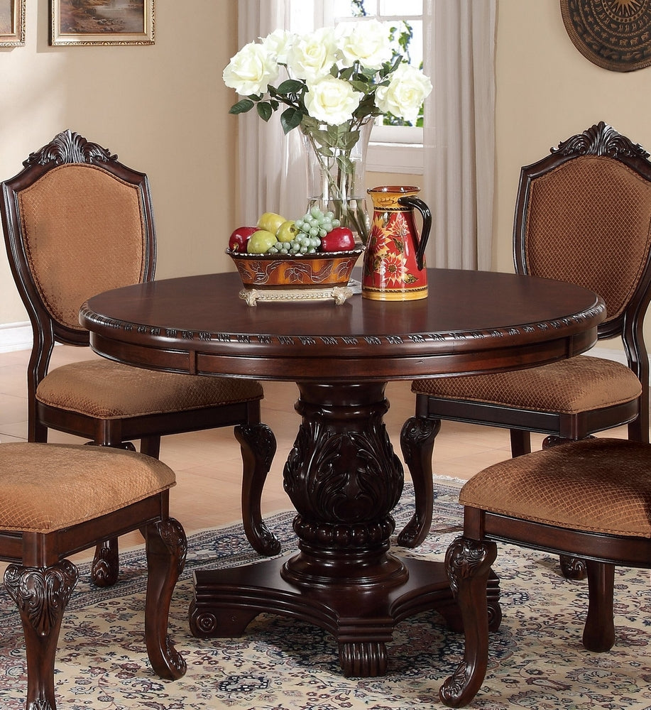 Viola Cherry Wood Round Dining Table