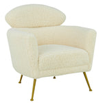 Welsh Beige Faux Shearling Accent Chair