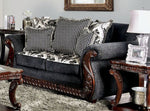 Whitland Gray Chenille Loveseat