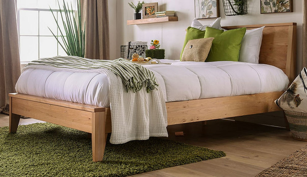 Willamette II Natural Wood King Bed