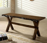 Woodworth Walnut Wood Dining Bench