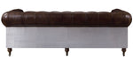 Aberdeen Vintage Brown Top Grain Leather 2-Seat Sofa (Oversized)