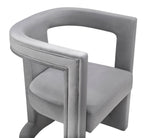 Ada Grey Velvet Upholstered Chair