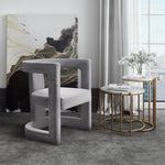 Ada Grey Velvet Upholstered Chair