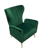 Ava Emerald Green Velvet Tufted Chair