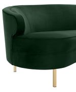 Baila Contemporary Green Velvet Sofa (Oversized)