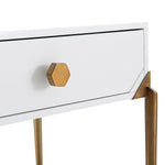 Bajo White Lacquer Wood Side Table