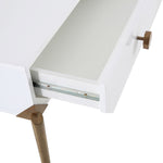 Bajo White Lacquer Wood Side Table