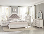 Baylesford Antique White Wood King Bed (Oversized)