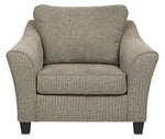 Barnesley Platinum Fabric Chair and a Half