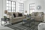 Barnesley Platinum Fabric Loveseat