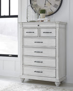 Kanwyn Whitewash Wood 7-Drawer Chest