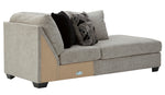 Megginson 2-Pc Storm Fabric Sectional with LAF Sofa Chaise (Oversized)