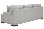 Mercado Pewter Fabric 2-Seat Sofa (Oversized)