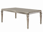 Bling Game 5-Pc Metallic Platinum Wood Dining Table Set