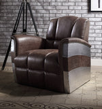 Brancaster Retro Brown Top Grain Leather Accent Chair