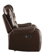 Braylon Brown PU Leather Manual Recliner