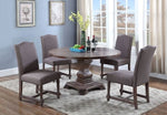 Brittani Brown Wood Round Dining Table