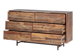 Bushwick Brown Wood 6-Drawer Dresser