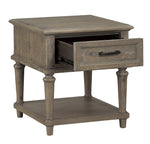 Cardano Driftwood Light Brown Wood End Table