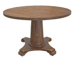 Carey Antique Natural Oak Wood Dining Table