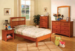 Carus Oak Wood Full Bed