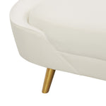 Cleopatra Cream Velvet Sofa (Oversized)