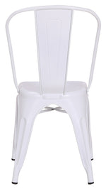 Cole 2 Matte White Metal Side Chairs