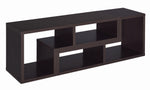 Yves 2-Pc Cappuccino Wood Bookcase/TV Console