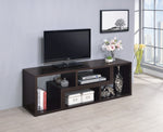 Yves 2-Pc Cappuccino Wood Bookcase/TV Console