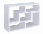 Yves 2-Pc White Wood Bookcase/TV Console