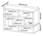 Yves 2-Pc White Wood Bookcase/TV Console