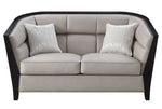 Zemocryss Beige Fabric Loveseat