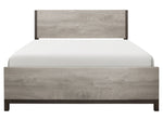 Zephyr Light Gray Wood Full Bed