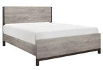 Zephyr Light Gray Wood King Bed