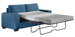 Zoilos Blue Fabric Sofa with Sleeper