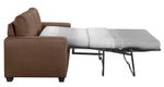 Zoilos Brown Fabric Sofa with Sleeper