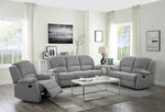 Zorina Gray Linen Manual Recliner