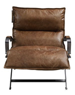 Zulgaz Cocoa Top Grain Leather Accent Chair