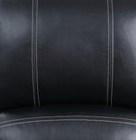 Zuriel Black PU Leather Power Recliner with USB