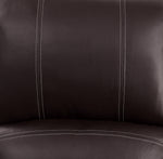 Zuriel Brown PU Leather Power Recliner with USB